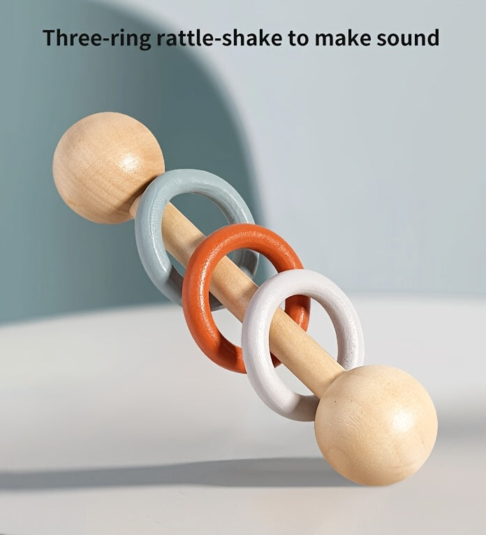 Close-up of rattle designed for early music exploration.