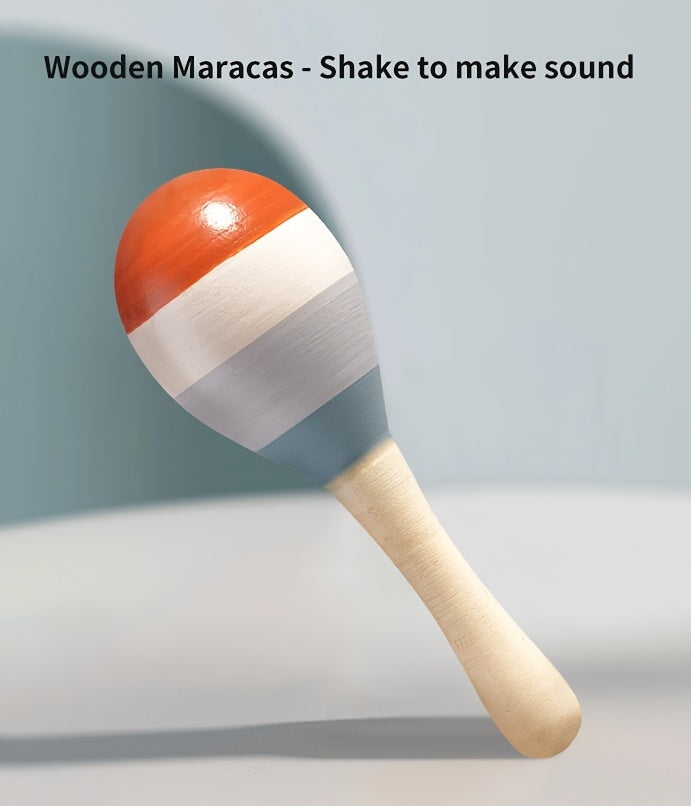 Close-up of maracas designed for early music exploration.