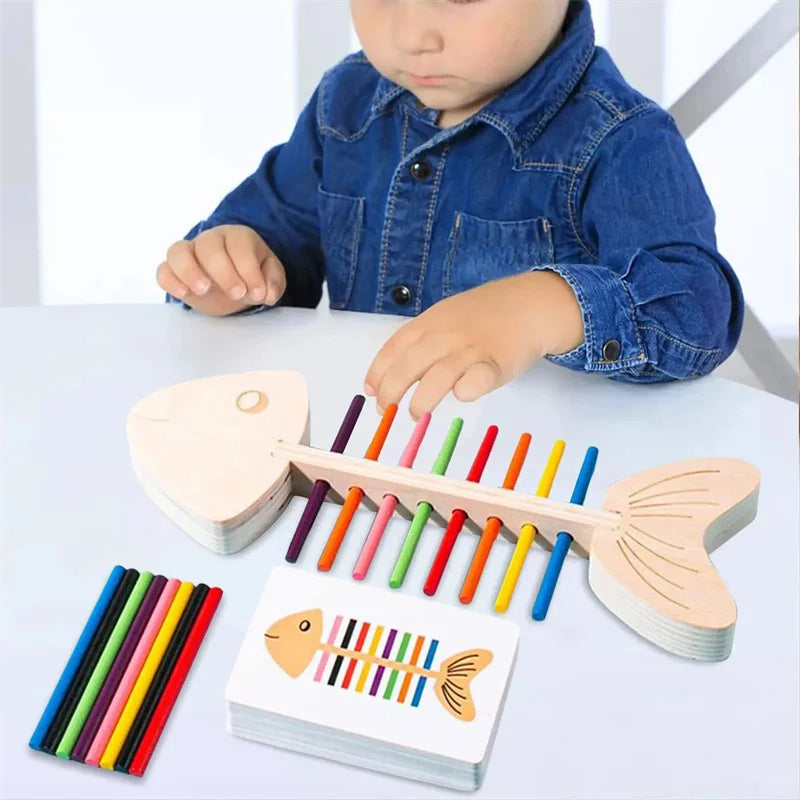 Educational toy for color recognition and patterning activities