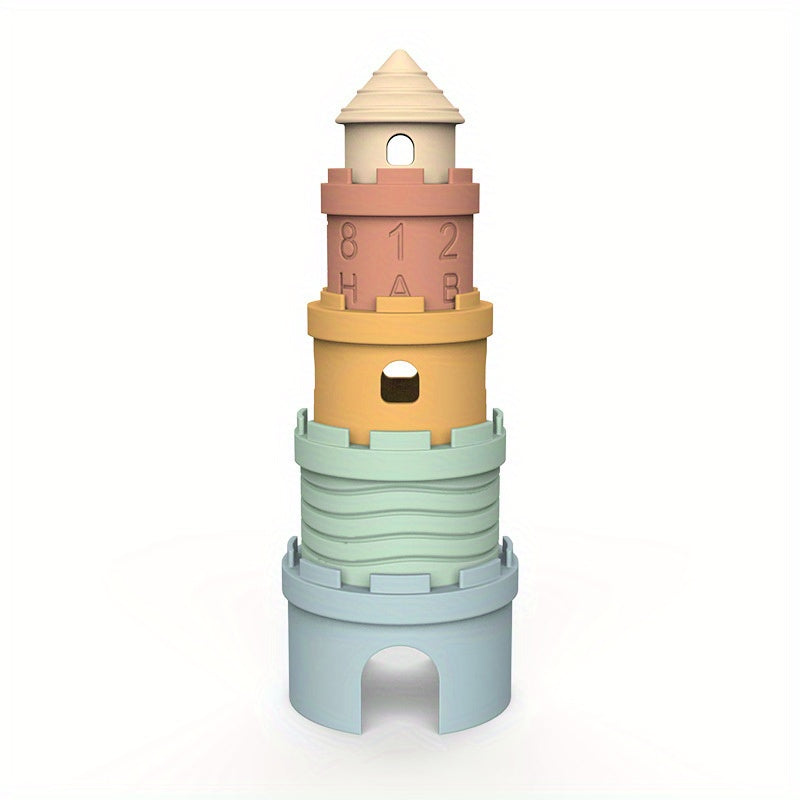 BPA-free silicone block from the castle stacking set.