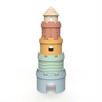 BPA-free silicone block from the castle stacking set.