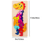 Cognitive skills building with dinosaur number puzzle piece