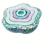 Blue balance stones stacked in ascending order by size