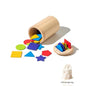 Wooden Montessori Shape Slotting toy for sorting and early math learning