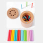 Educational Montessori Colour Slotting toy promoting fine motor skills and colour sorting
