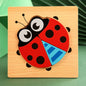 Montessori ladybug puzzle for toddler learning
