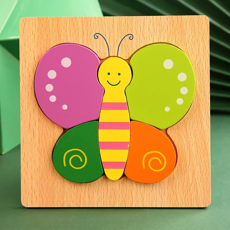 Educational butterfly-shaped puzzle toy