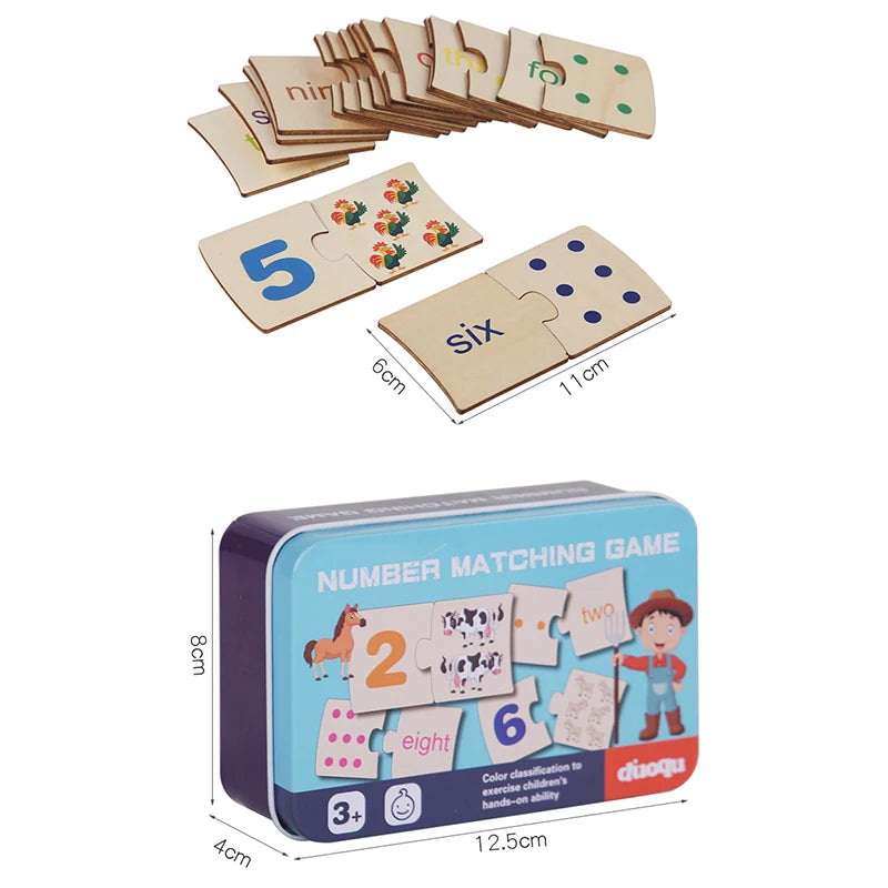 Educational wooden toy helping kids learn numbers and colors through hands-on play