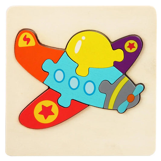 Educational airplane puzzle to boost coordination