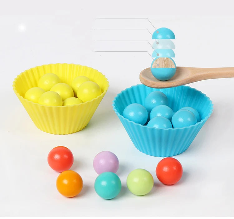 Montessori clip beads activity set designed to enhance fine motor control