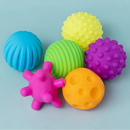 Vibrant Sensory Balls set for baby sensory play and teething relief