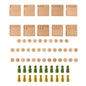 Montessori wooden counting pegs board with colorful pegs for teaching addition and subtraction