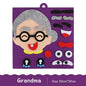 Grandma character on Montessori Emotion Felt Board showing different facial expressions for emotional learning