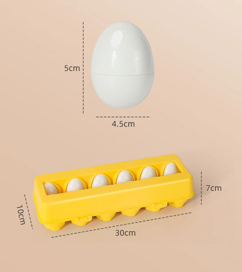 Educational 3D egg puzzle toy for interactive STEM learning activity