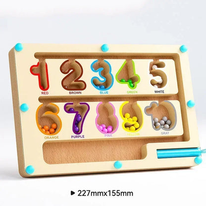 Educational counting and sorting maze for developing fine motor skills and math concepts