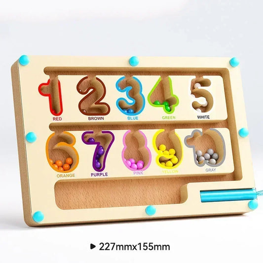 Educational counting and sorting maze for developing fine motor skills and math concepts
