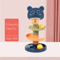 Educational ball run toy promoting spatial reasoning and visual tracking