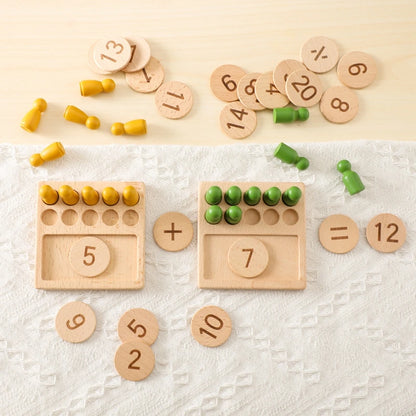 Hands-on Montessori counting board with pegs designed to enhance fine motor and cognitive skills