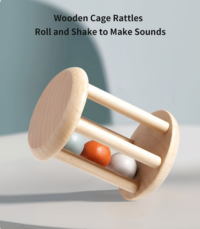 Close-up of cage rattle designed for early music exploration.